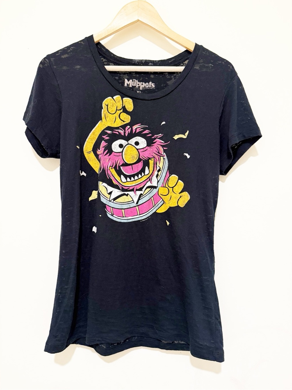 Muppets Graphic Short Sleeve Tee in Black